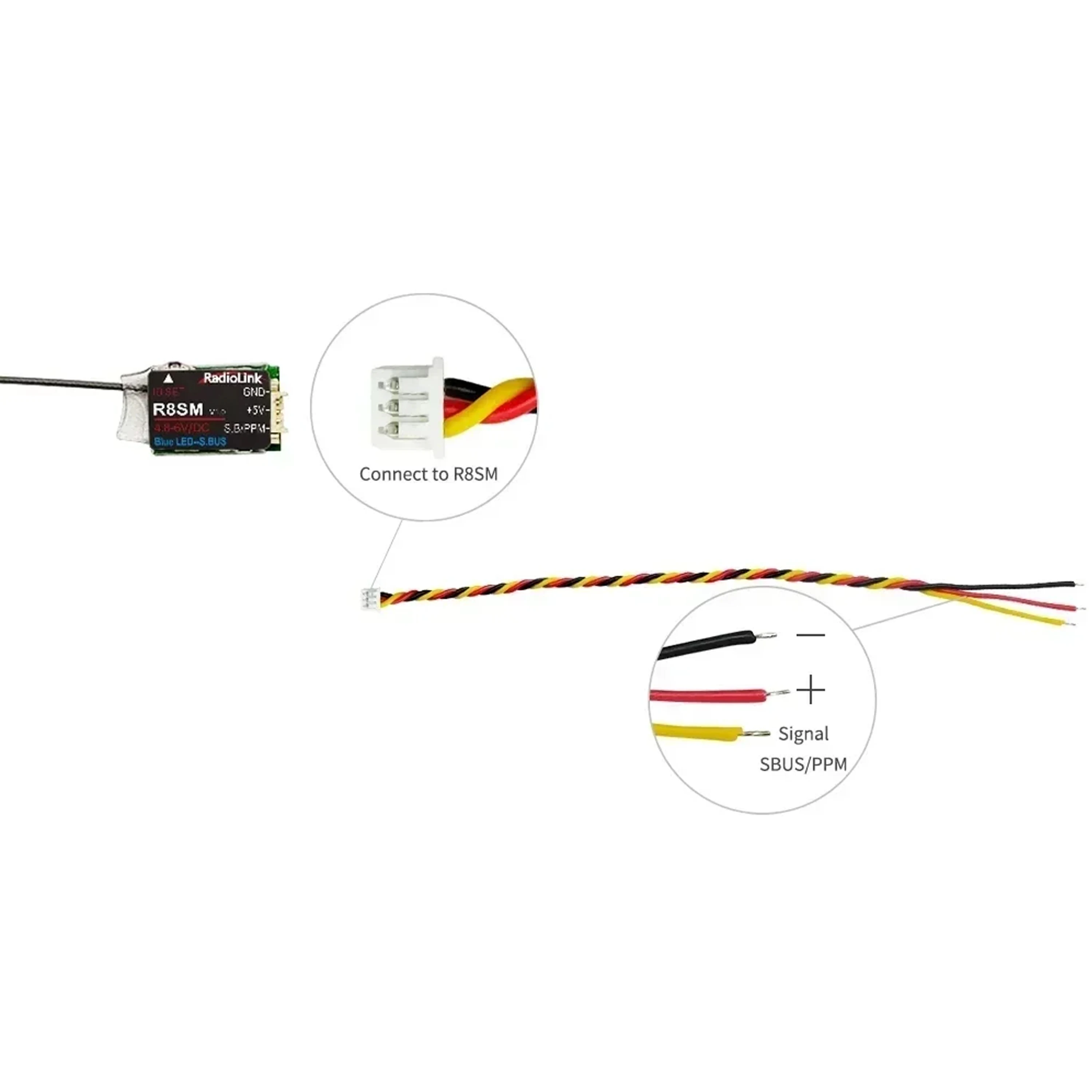 Radiolink R8SM 8-Channel 2.4G  - đánh giá và giá Receiver Sbus 8Ch