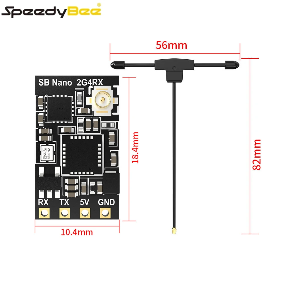 SpeedyBee Nano ELRS 2.4GHz RX  - đánh giá và giá Rc Plane Hobby Zone