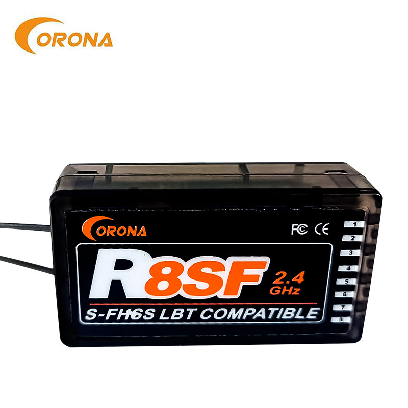 Corona R8SF 8CH 2.4GHz S‑FHSS  - đánh giá và giá Receiver Sbus 8Ch